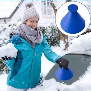 Strugač leda za auto + levak | ICYWIZARD